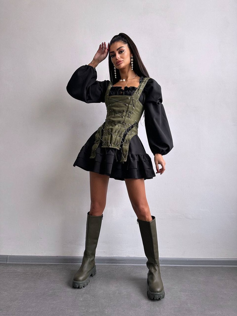 Комплект: сукня + корсет  | PUSHKA SHOP