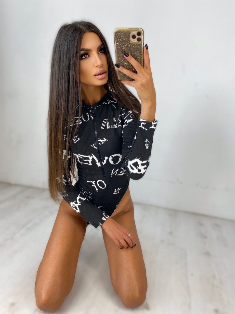 Боди с текстовым принтом Боди с текстовым принтом | PUSHKA SHOP