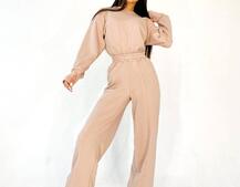 Костюм: боди + расклешенные штаны из качественной турецкой трехнитки | PUSHKA SHOP