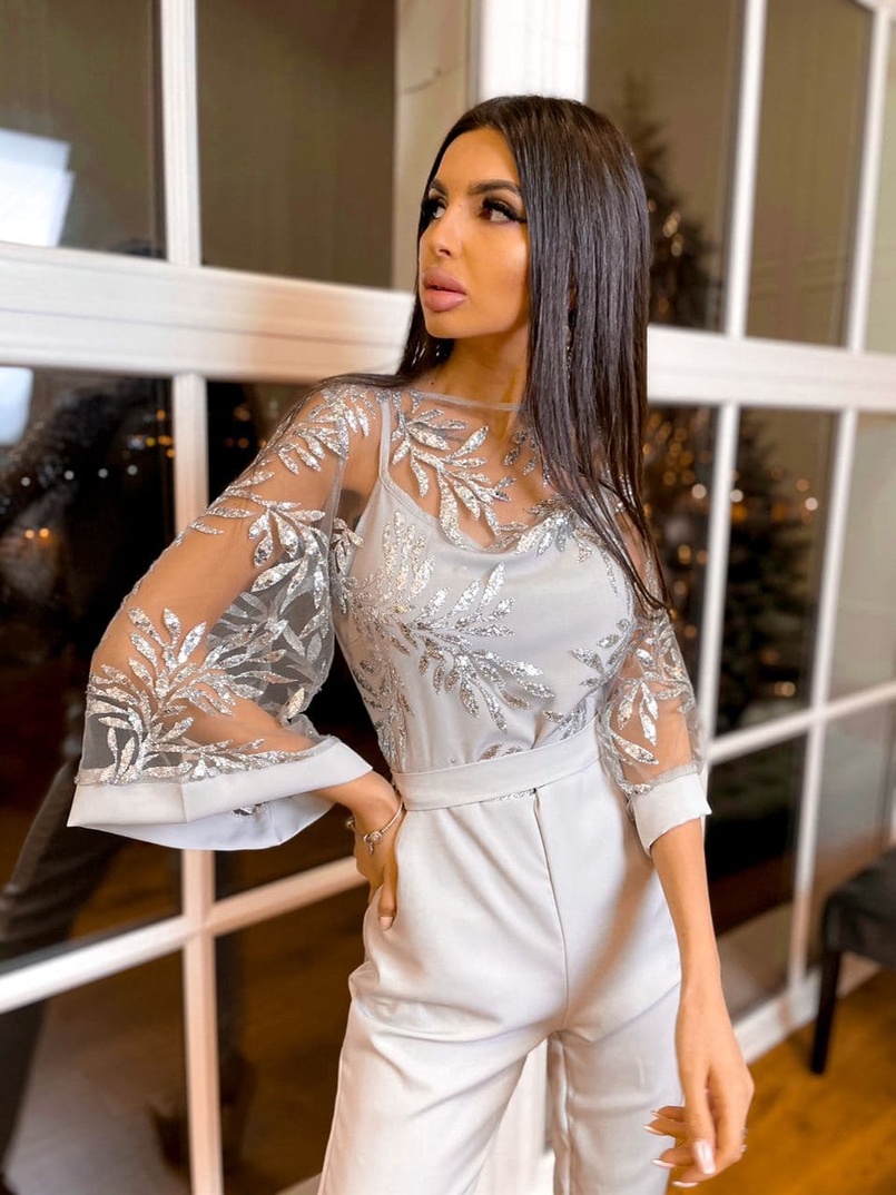 Эффектный комбинезон с кружевным верхом Эффектный комбинезон с кружевным верхом | PUSHKA SHOP