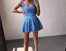 Корсетна сукня з подвійною спідницею  | PUSHKA SHOP