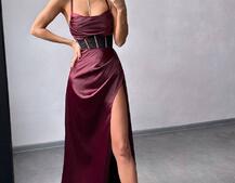 Комплект: корсет, декорований стразами + спідниця максі з драпіруванням  | PUSHKA SHOP