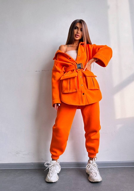 Комплект: тепла сорочка на кнопках + джоггери | PUSHKA SHOP