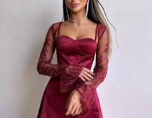 Атласна корсетна сукня-бюстьє + мереживне болеро | PUSHKA SHOP