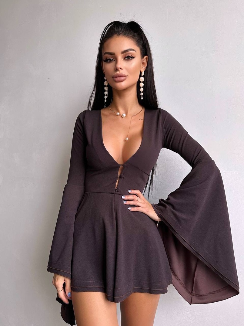 Ромпер з розкльошеними рукавами  | PUSHKA SHOP