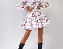 Платье со съёмным воротничком и подъюбником Платье со съёмным воротничком и подъюбником | PUSHKA SHOP