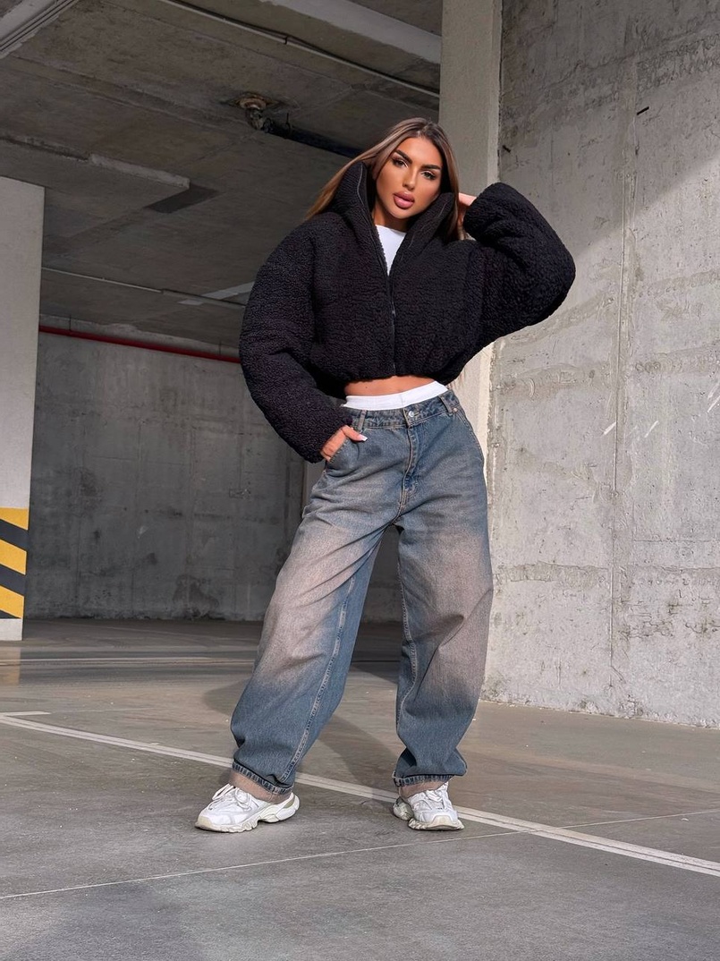 Курточка пуффер на блискавці | PUSHKA SHOP