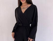 Комбінезон із широкими брюками з ангори Комбінезон із широкими брюками з ангори | PUSHKA SHOP