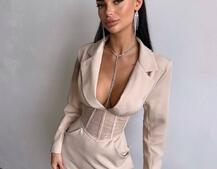 Комплект: сукня піджак + корсет Комплект: сукня піджак + корсет | PUSHKA SHOP