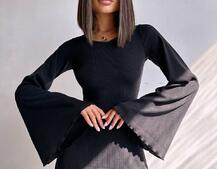 Трикотажна сукня зі шнурівкою на спинці    | PUSHKA SHOP