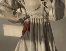 Блискуча сукня з оборками та чашками з ефектом push up | PUSHKA SHOP