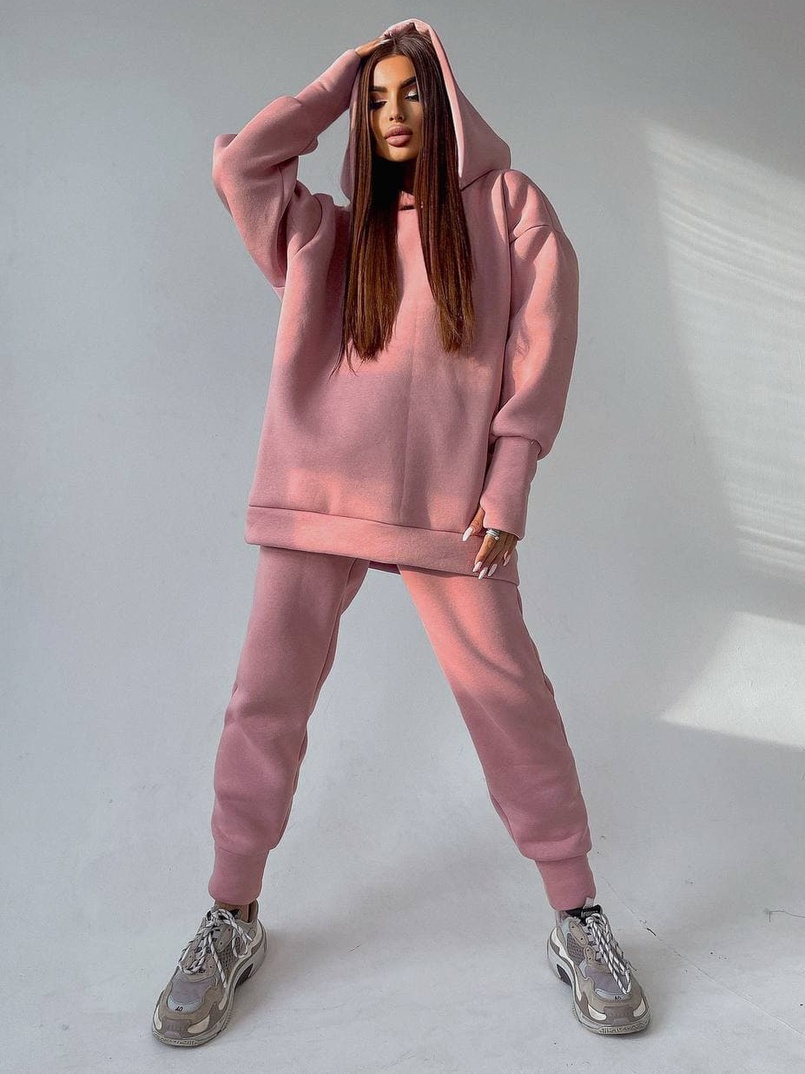 Тёплый комплект: худи + спортивные штаны Тёплый комплект: худи + спортивные штаны | PUSHKA SHOP