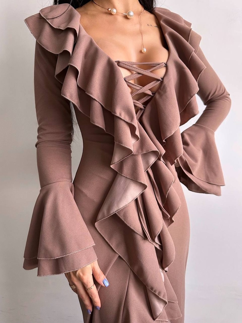 Сукня з воланами  | PUSHKA SHOP