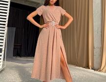 Платье-миди в горошек Платье-миди в горошек | PUSHKA SHOP