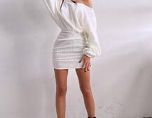 Сукня міні із теплого трикотажу Сукня міні із теплого трикотажу | PUSHKA SHOP