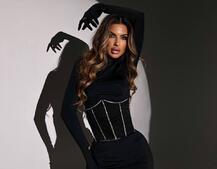 Сукня з рукавичками + корсет із стразами Ручна робота   | PUSHKA SHOP