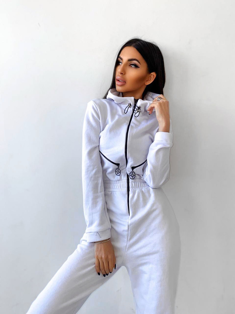 Приталенный комбинезон на молнии  | PUSHKA SHOP