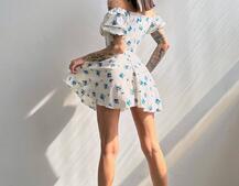 Сукня- міні у квітковий принт Сукня- міні у квітковий принт | PUSHKA SHOP