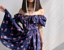 Сукня- міні у квітковий принт Сукня- міні у квітковий принт | PUSHKA SHOP