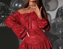 Сукня із пишною спідницею та воланами Сукня із пишною спідницею та воланами | PUSHKA SHOP