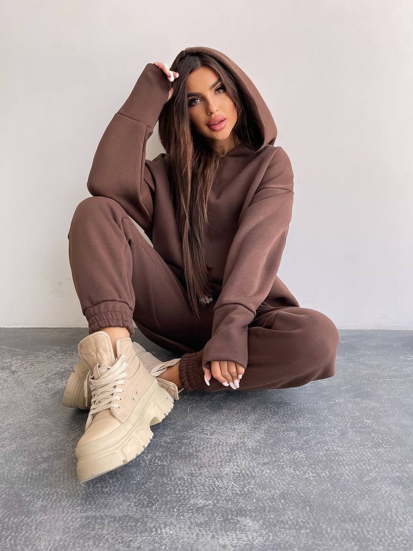 Тёплый комплект: худи + спортивные штаны Тёплый комплект: худи + спортивные штаны | PUSHKA SHOP