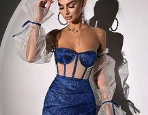 Сяючий комплект: корсет + спідниця  | PUSHKA SHOP