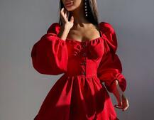 Лялькова сукня з пишною спідницею та корсетним верхом  | PUSHKA SHOP