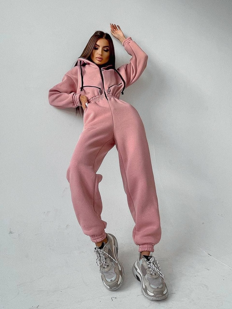 Тёплый комбинезон на молнии  | PUSHKA SHOP