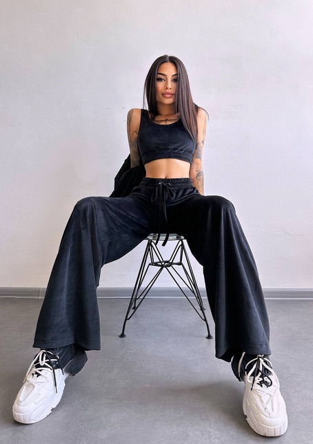 Велюровий комплект трійка  | PUSHKA SHOP