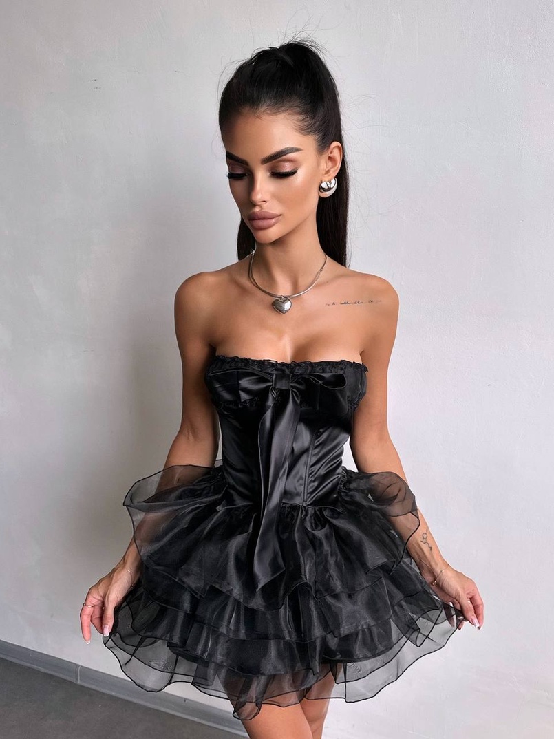 Комплект: корсет + пишна спідниця міні Комплект: корсет + пишна спідниця міні | PUSHKA SHOP