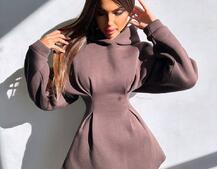 Тепле приталене худі з капюшоном на флісі + корсет на шнурівці Можна носити з корсетом та без | PUSHKA SHOP