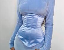 Оксамитова сукня міді з розрізом + атласний корсет | PUSHKA SHOP