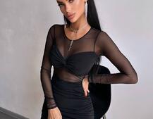 Сукня з драпіруванням  | PUSHKA SHOP