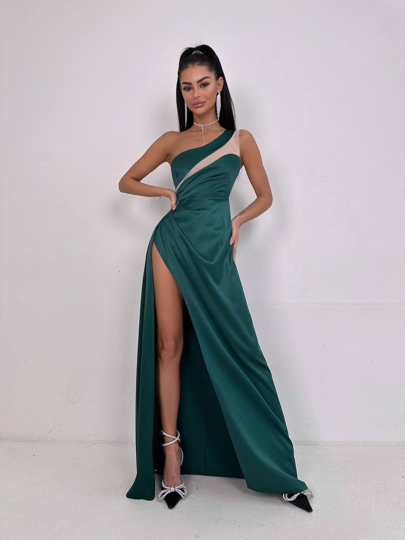 Атласна сукня максі  | PUSHKA SHOP