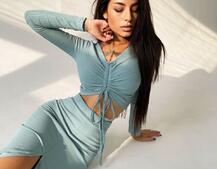 Комплект: топ+ юбка миди с разрезом Комплект: топ+ юбка миди с разрезом | PUSHKA SHOP