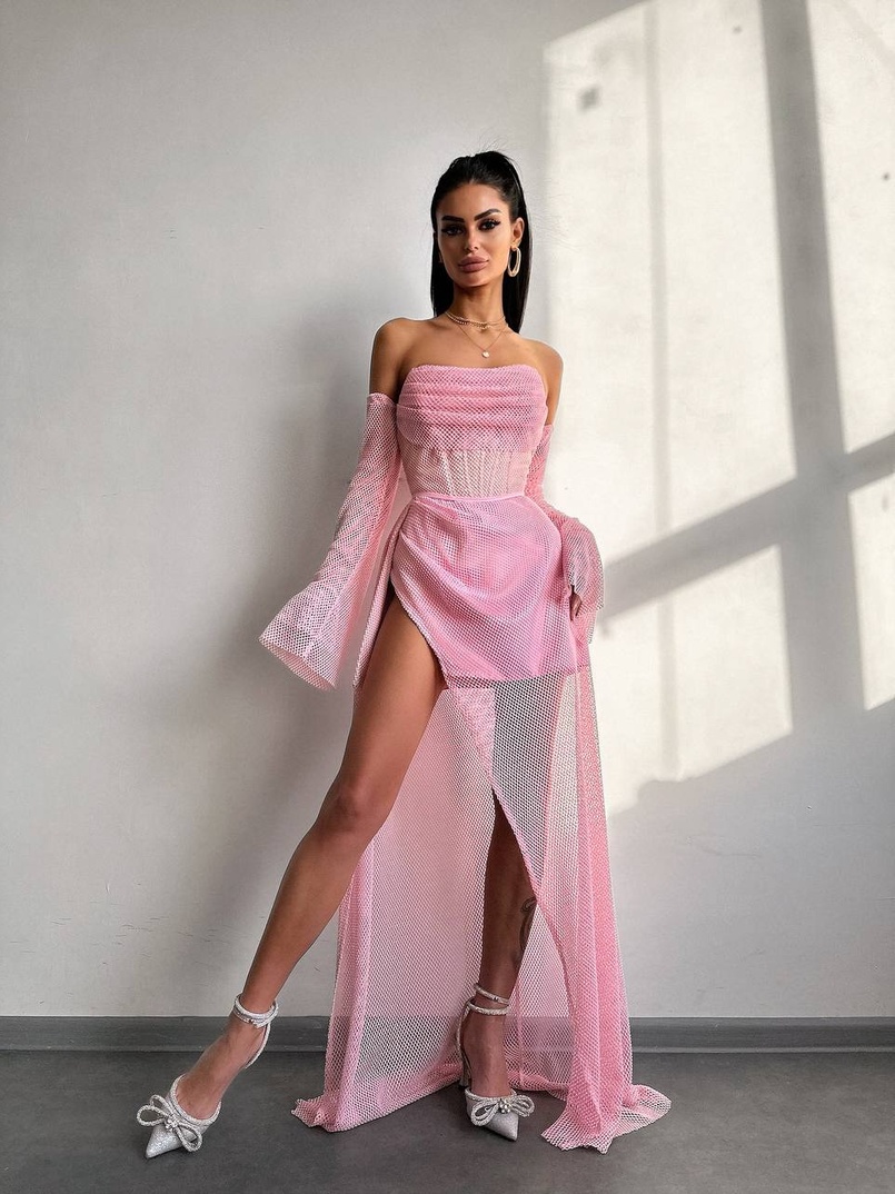 Комплект: корсет з рукавами + спідниця максі Комплект: корсет з рукавами + спідниця максі | PUSHKA SHOP