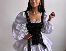 Комплект: сукня + корсет  | PUSHKA SHOP