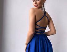 Сукня максі зі шнурівкою на спинці Сукня максі зі шнурівкою на спинці | PUSHKA SHOP