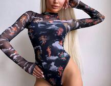 Боді з принтом   | PUSHKA SHOP