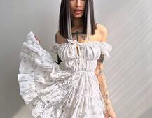 Муслинова сукня з принтом | PUSHKA SHOP