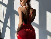 Комплект: корсет, декорований стразами + спідниця максі з драпіруванням  | PUSHKA SHOP