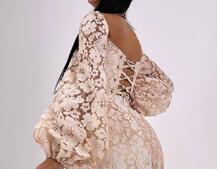 Мереживний комплект: корсет + спідниця міні | PUSHKA SHOP