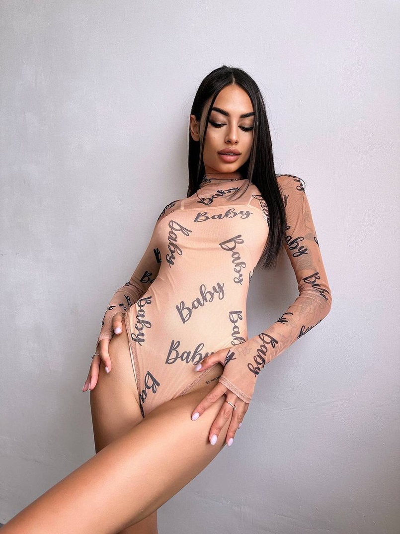 Боді з принтом   | PUSHKA SHOP