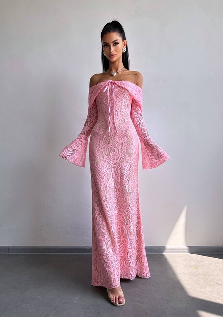 Мереживна сукня максі   | PUSHKA SHOP