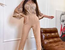 Эффектный комбинезон с кружевным верхом Эффектный комбинезон с кружевным верхом | PUSHKA SHOP