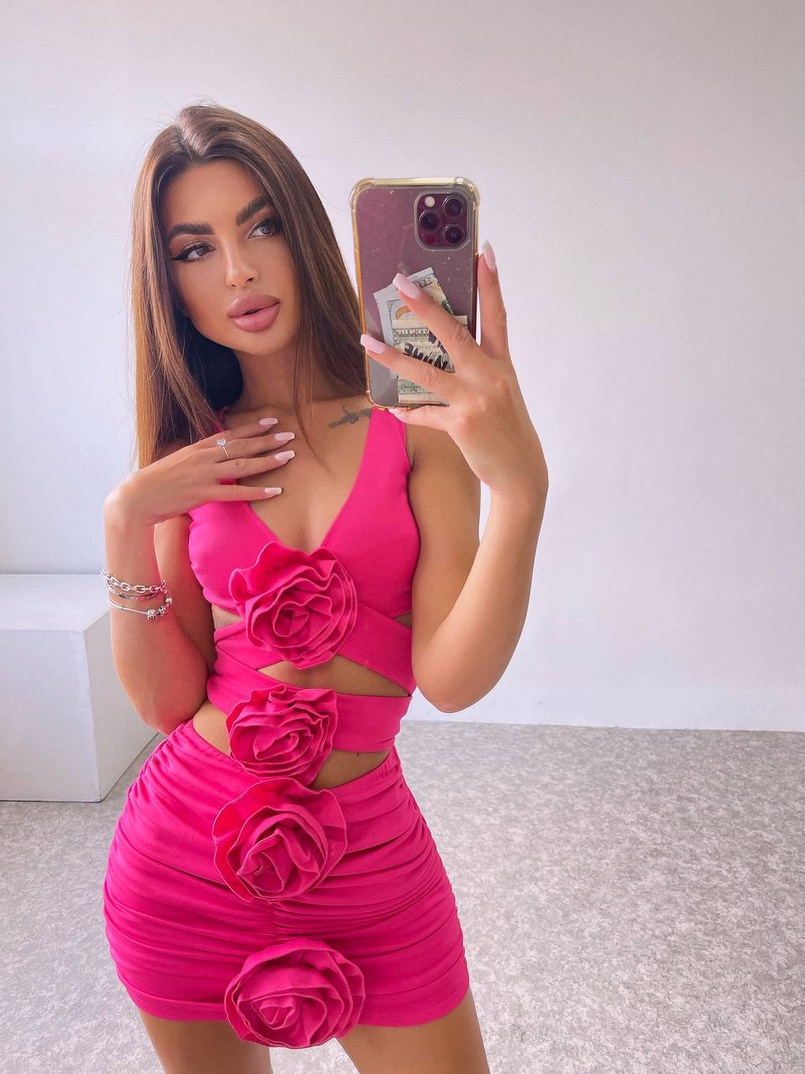 Комплект: топ та спідниця з трояндами Комплект: топ та спідниця з трояндами | PUSHKA SHOP