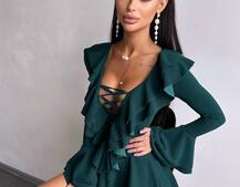 Сукня з з воланами на ґудзиках Сукня з з воланами на ґудзиках | PUSHKA SHOP