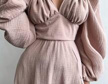 Муслінова сукня -міді з розрізом на ніжці Муслінова сукня -міді з розрізом на ніжці | PUSHKA SHOP