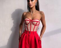 Костюм: піджак на підкладці, штани+ корсет Костюм: піджак на підкладці, штани+ корсет | PUSHKA SHOP