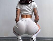 Комплект: топ на ґудзиках + велосипедки | PUSHKA SHOP